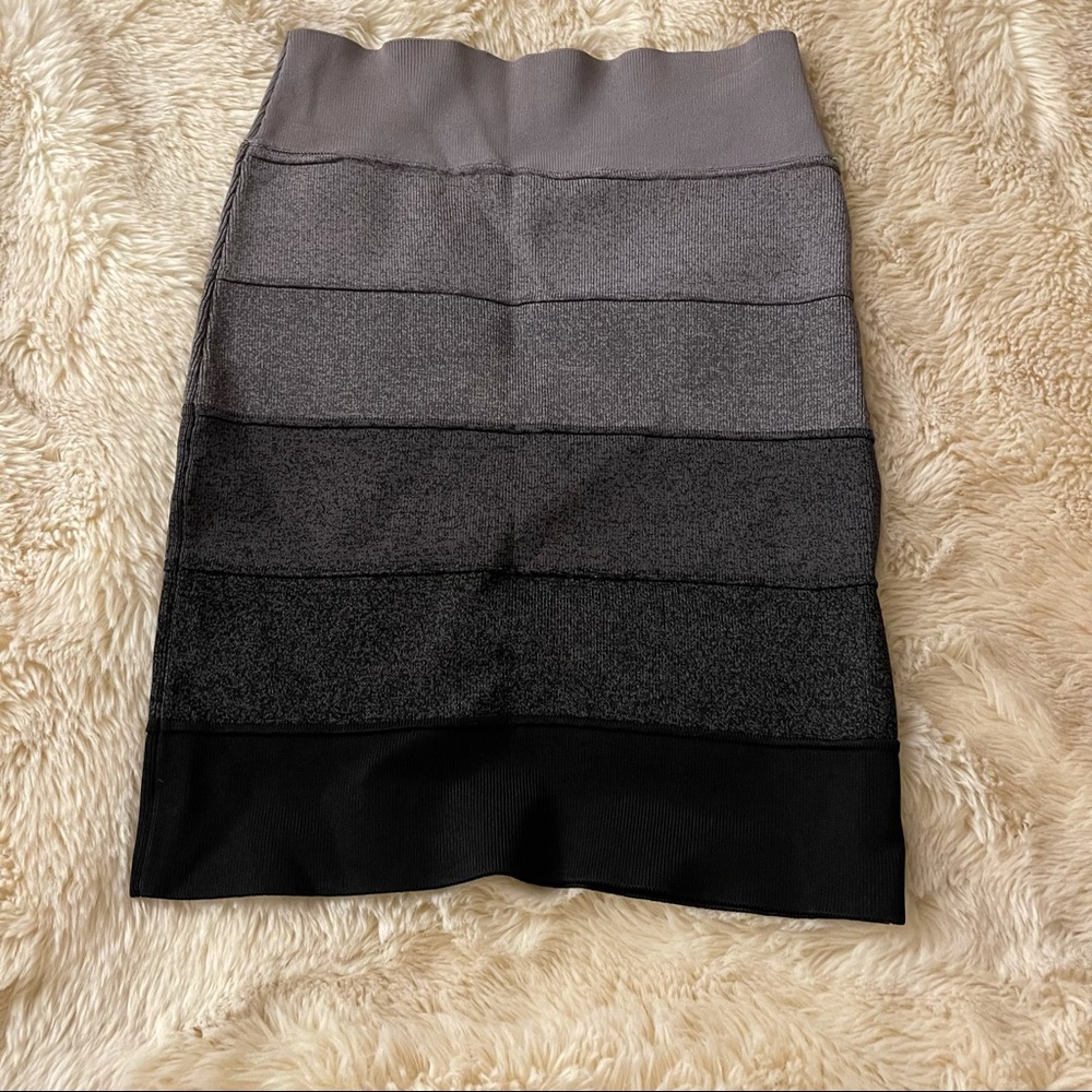 BCBG ombré Bandage Pencil Mini Skirt - Picture 2 of 5